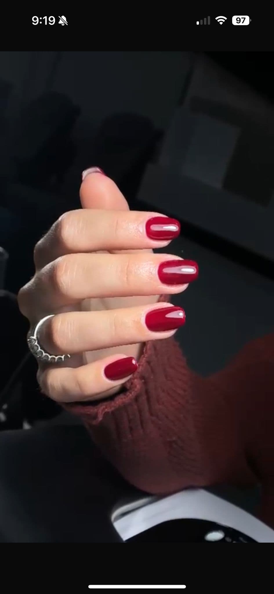 Clear nail art with gems